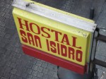 Hostal San Isidro – sign